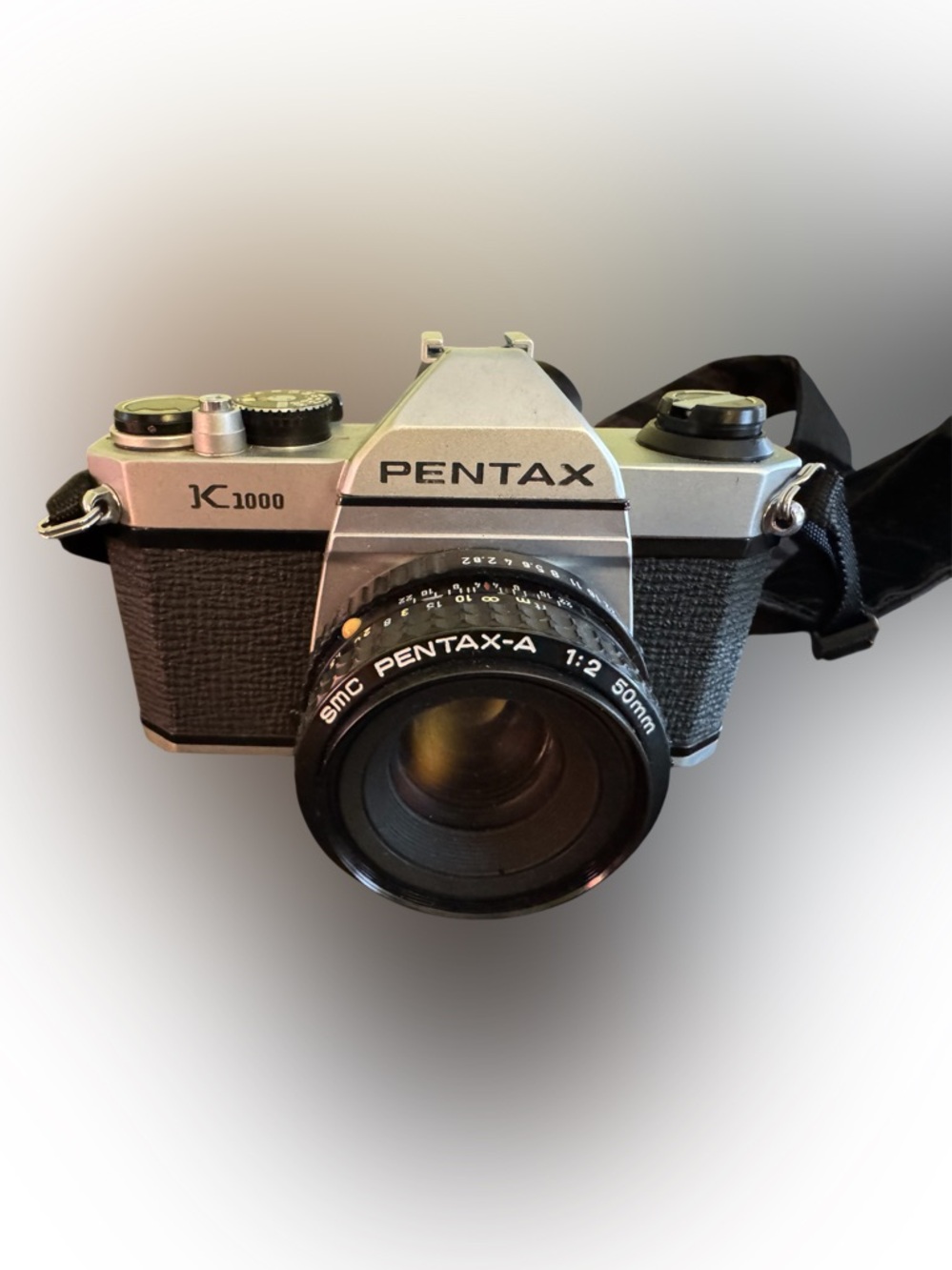 Asahi Pentax K1000 SLR Black Vintage Film Camera